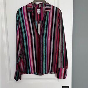 NIC+ZOE Multicolor Striped Shirt